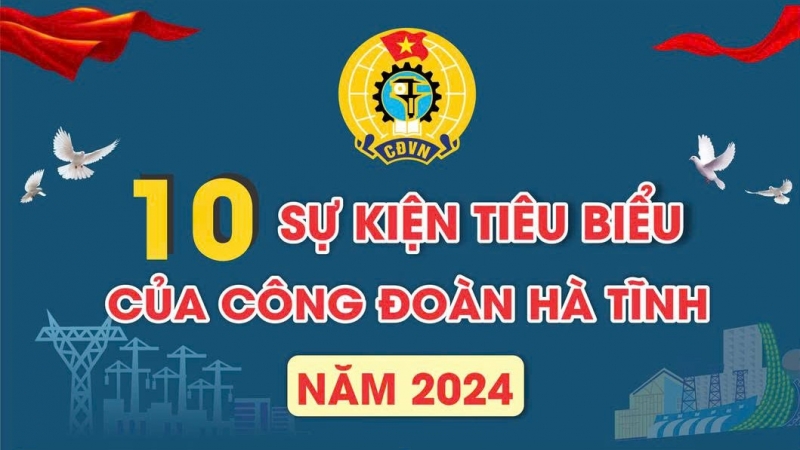 10 sự kiện tiêu biểu của Công đoàn Hà Tĩnh năm 2024